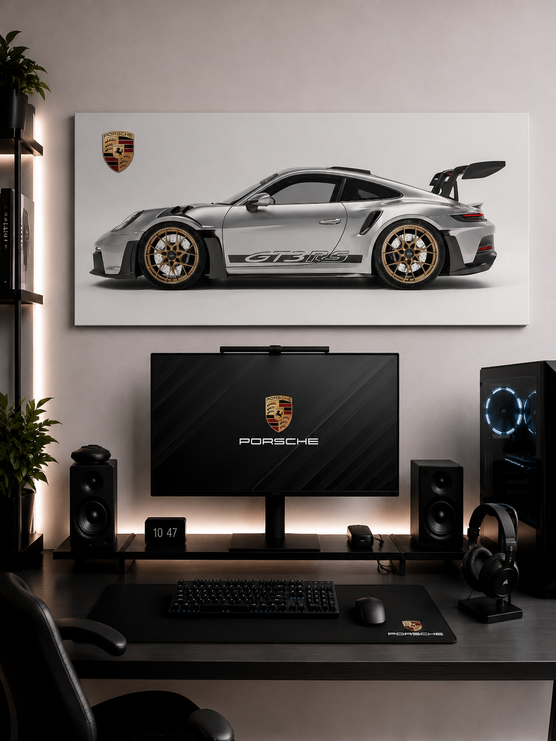 Porsche 911 GT3 RS Grey Tablo