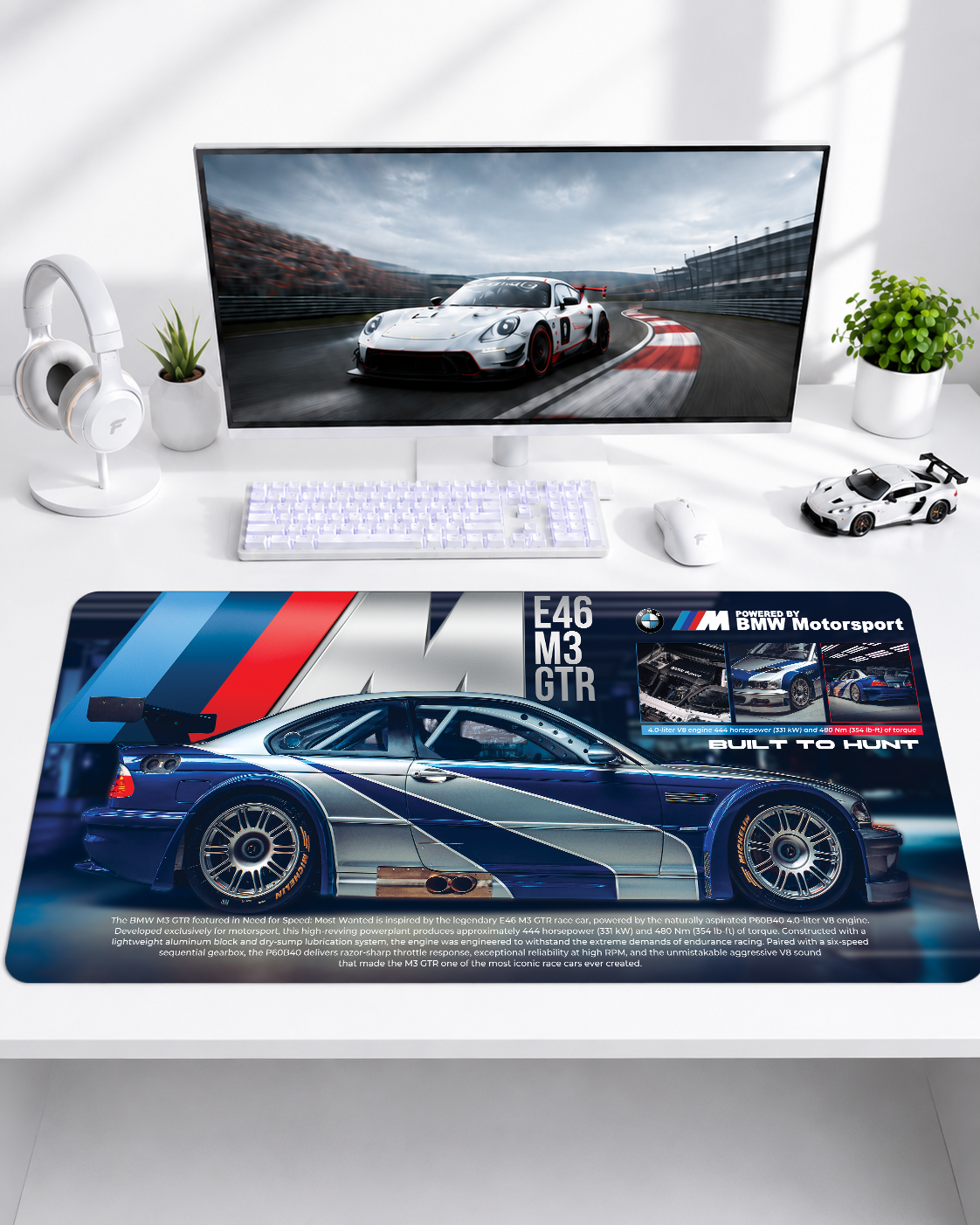 BMW E46 M3 GTR Mousepad