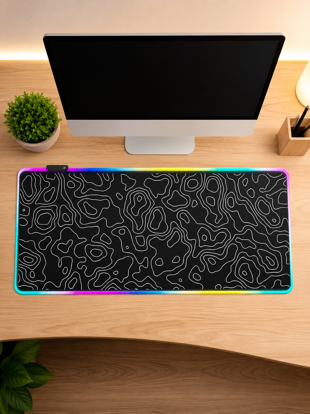 RGB 12 Değişen Ledli Gaming Oyuncu Mousepad