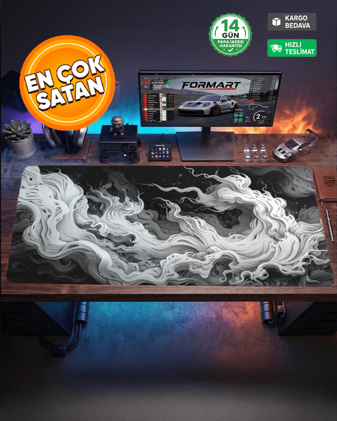 Ethereal Smoke Gaming Mousepad - Formart