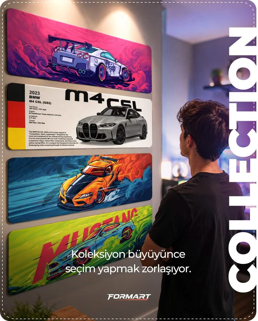 Formart Neon Horizon Premium Mousepad