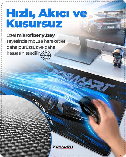 Neon Horizon Gaming oyuncu Mousepad - Formart