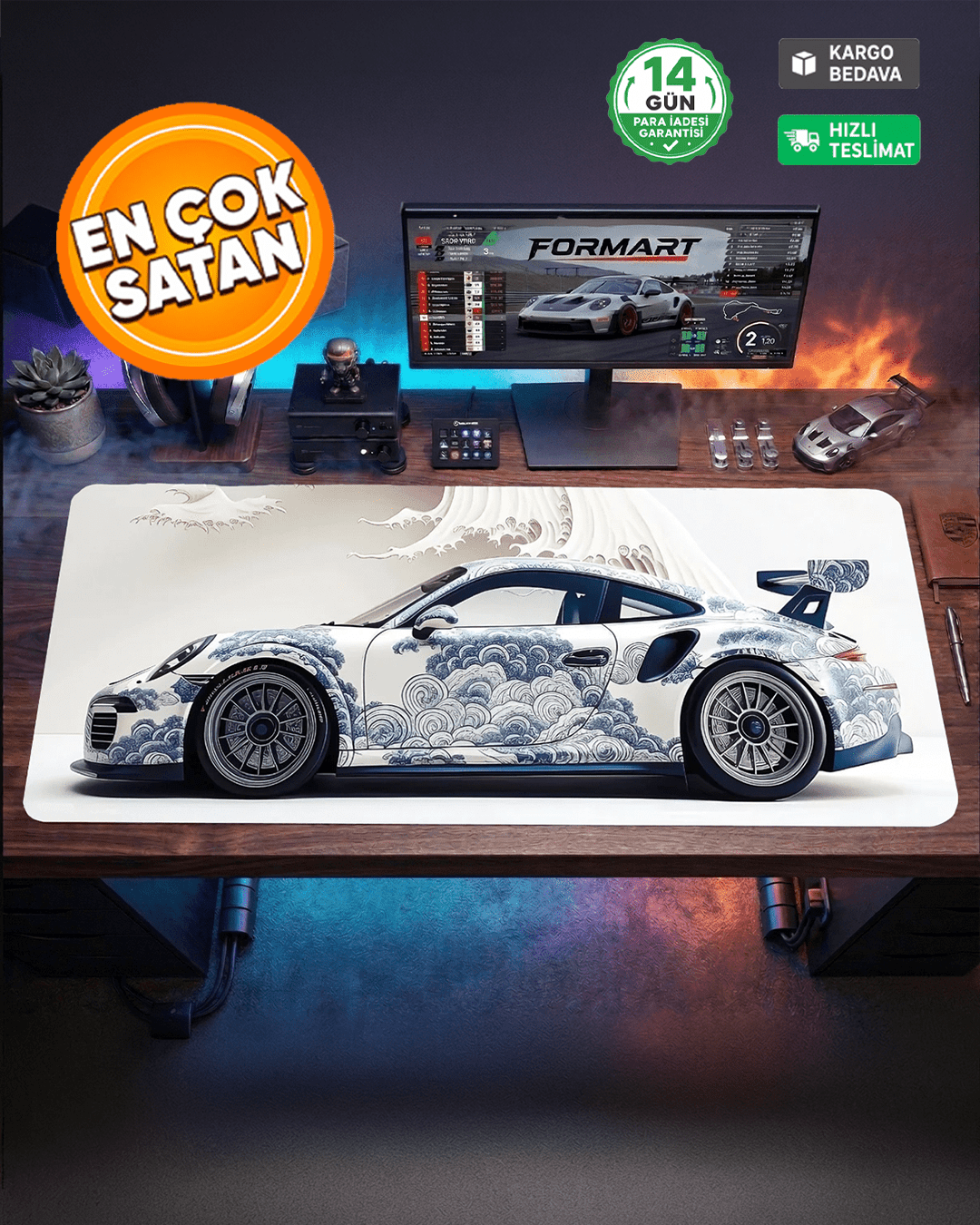 Porsche Oceanwave Gaming Mousepad - Formart